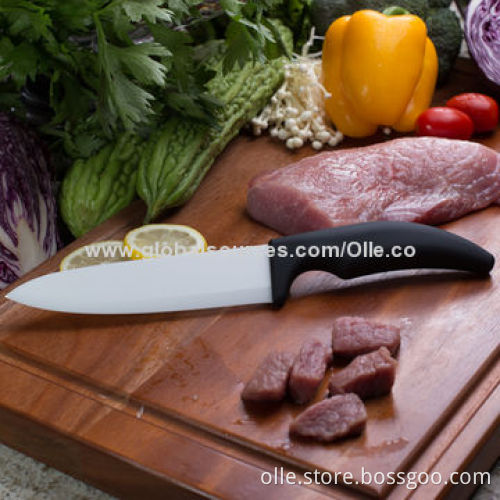 Ceramic Chef Knife with Rubber Handle